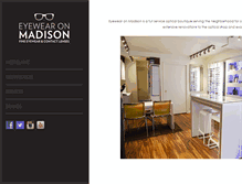 Tablet Screenshot of eyewearonmadison.com